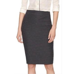 J. Crew Polka Dot Pencil Skirt